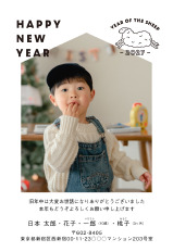 引越し報告のサンプル画像
