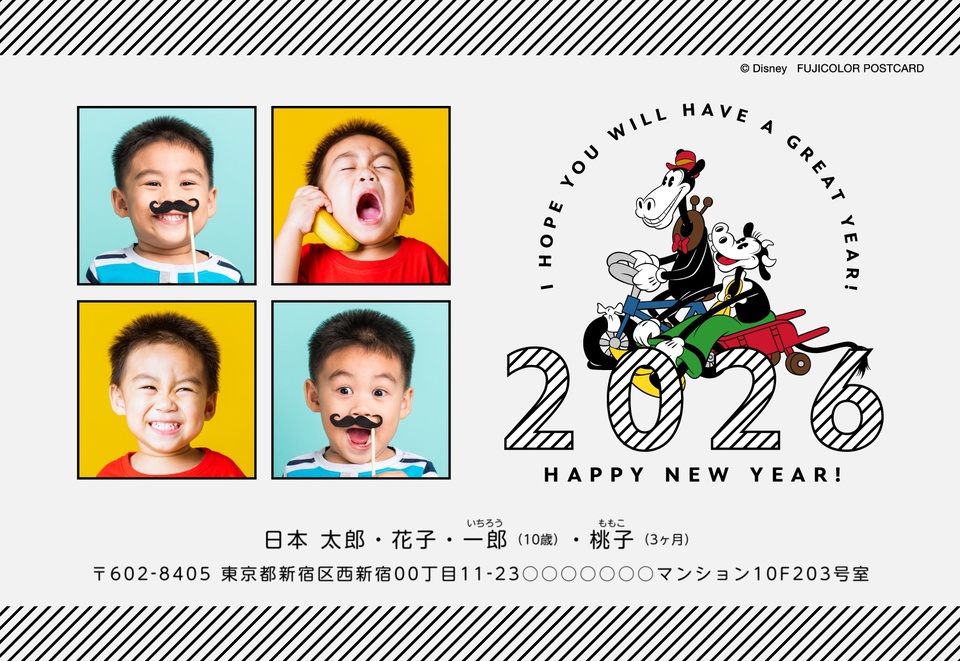 みょん～年賀状ディズニー250枚 みょん～年賀状ディズニー250枚 ミッキー＆フレンズ年賀状CD