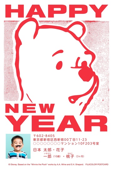 年賀状デザイン NPD007 （・縦向き） | 2025年巳年の年賀状印刷