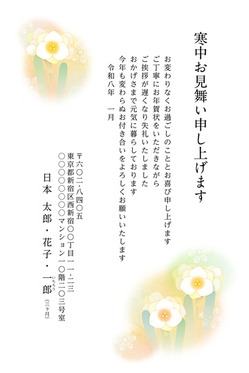寒中見舞いデザイン KSS005