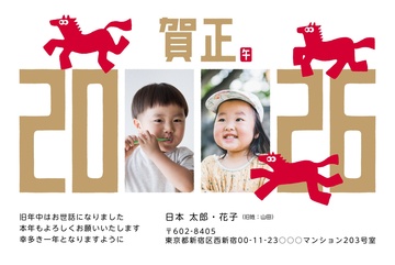 年賀状デザイン NDD001
