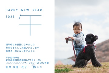 年賀状デザイン NDD089