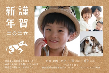 年賀状デザイン NDK032