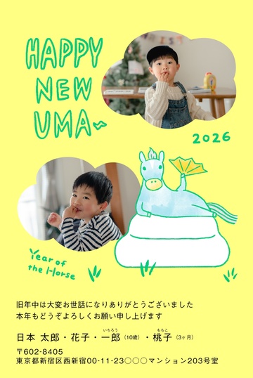 年賀状デザイン NDN025