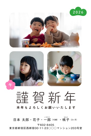 年賀状デザイン NDN113