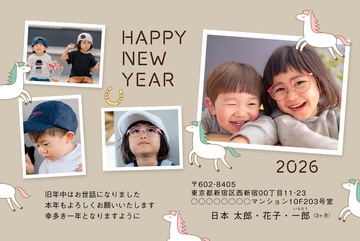 年賀状デザイン NKH042