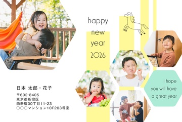 年賀状デザイン NKH049