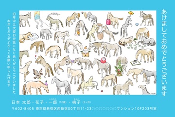 年賀状デザイン NLY005