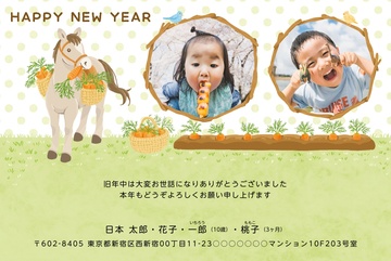 年賀状デザイン NNS014